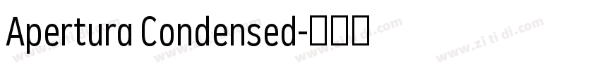 Apertura Condensed字体转换 Apertura Condensed字体转换